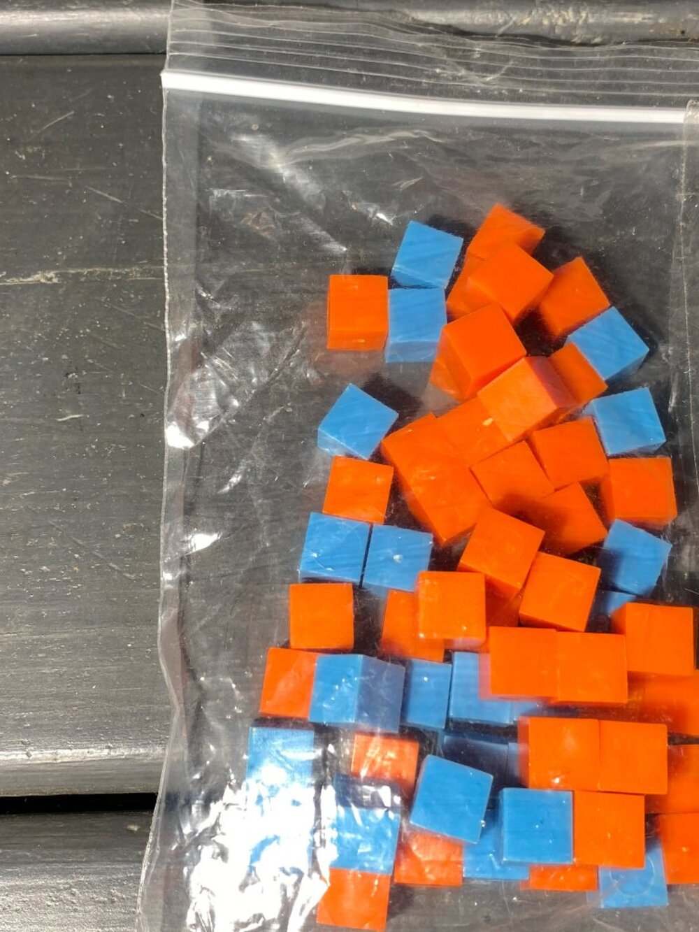 Orange and Blue Counting Cubes-like new!
